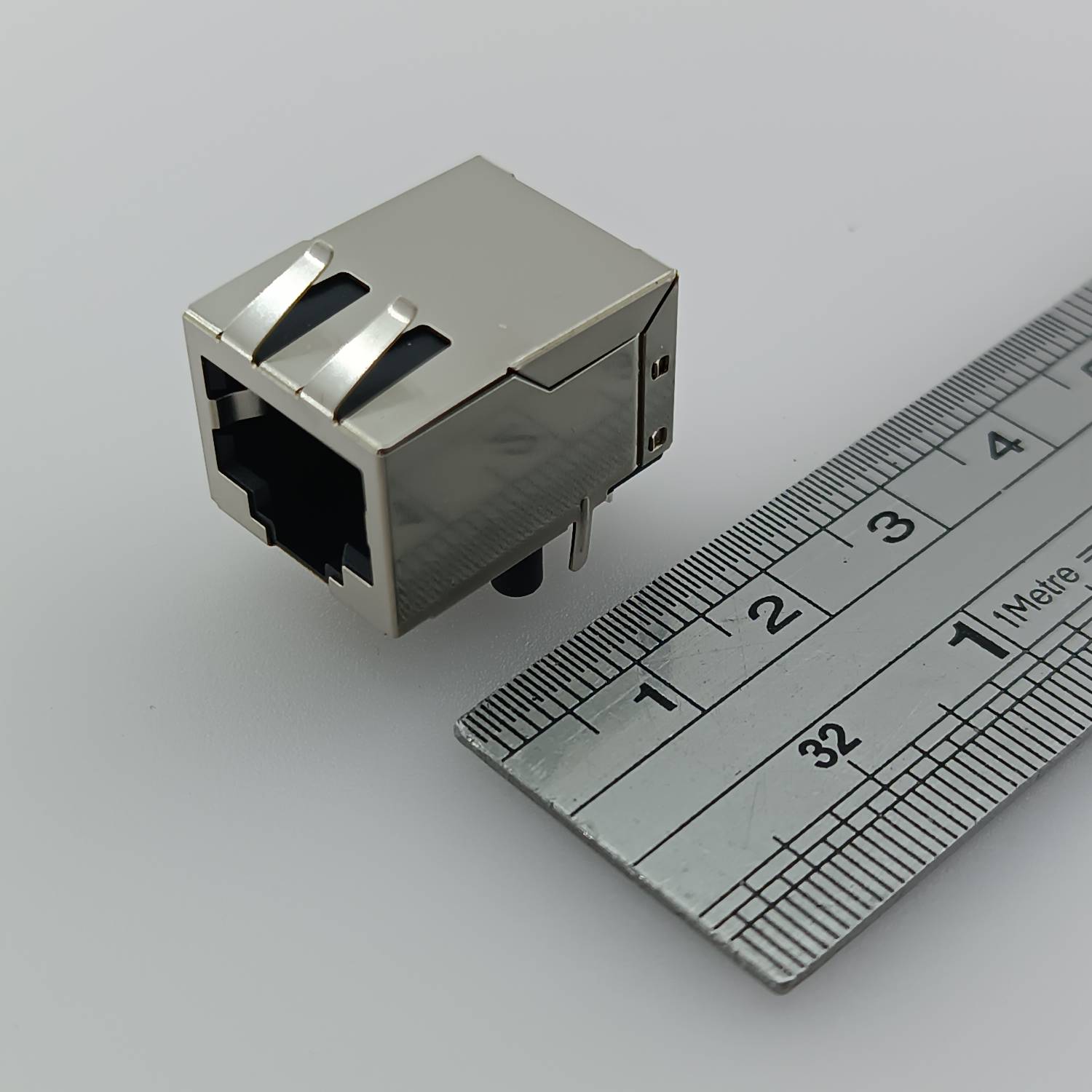 RG45-CONNECTOR-FEMALE-ON-BOARD کانکتور RG45 مادگی رو بردی 8 پین - تصویر 1
