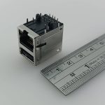 کانکتور RG45 با USB چراغ دار