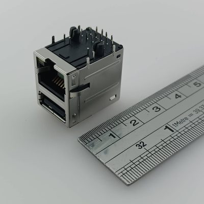 کانکتور RG45 با USB چراغ دار