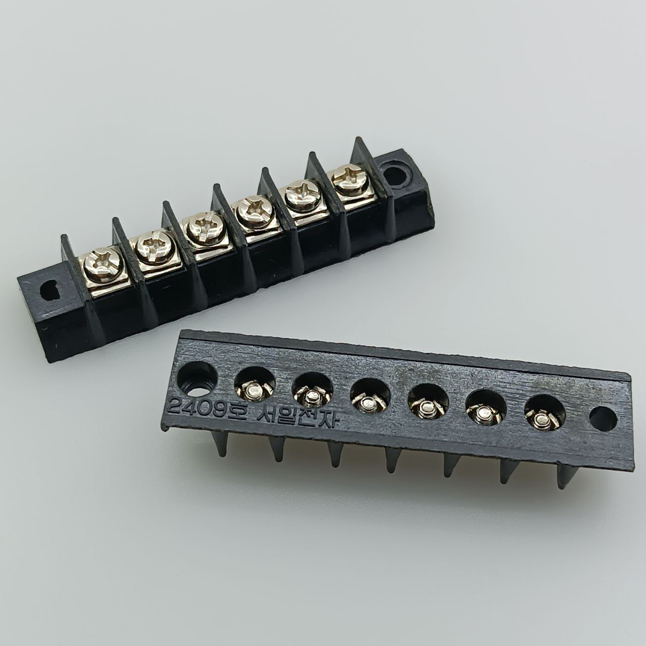 Terminal-power-6-pin-پنلی ترمینال بلاک 6 پین پنلی جاپیچ دار - تصویر 1