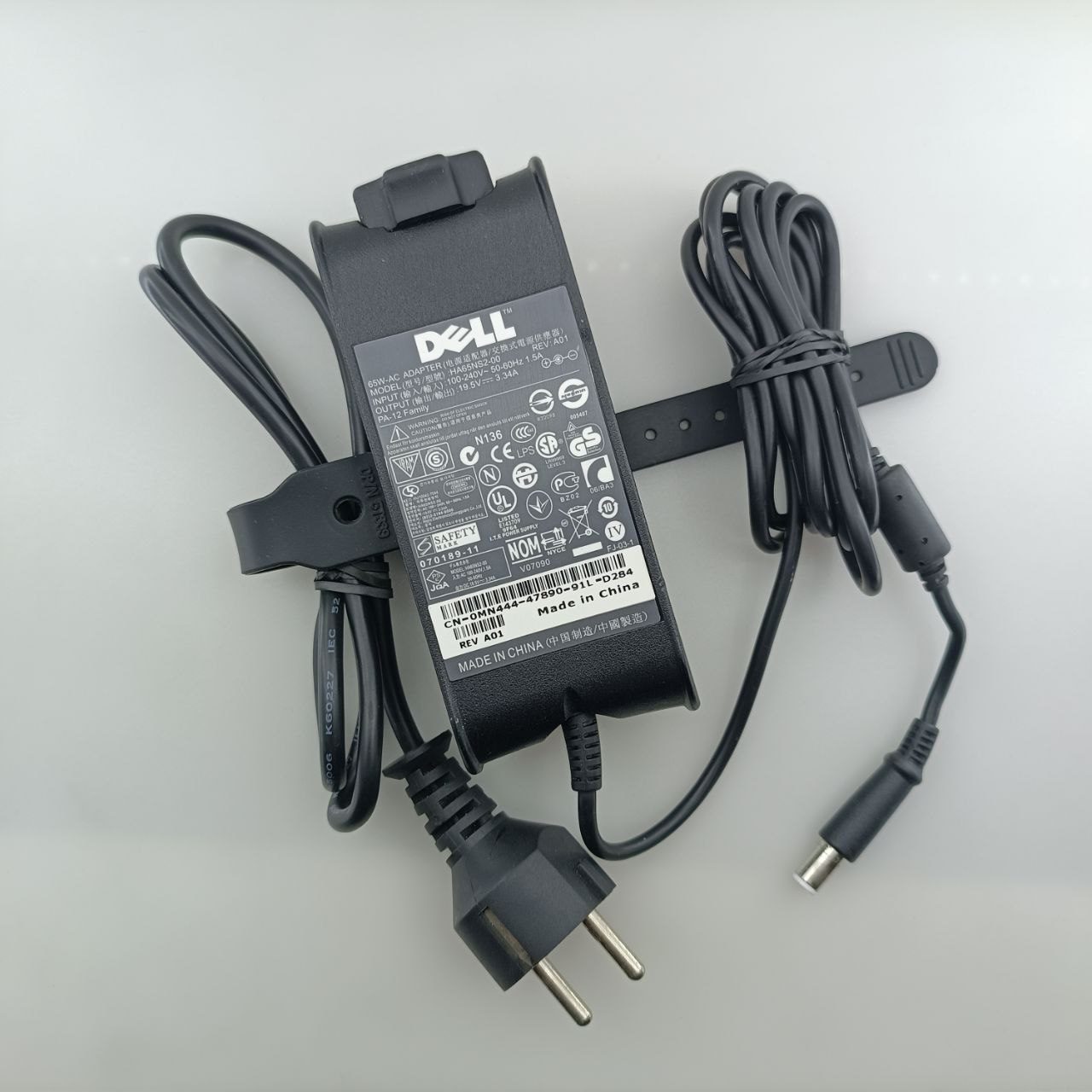 adapter19.5v-3.34A-code18-3.jpg شارژر لپتاپ 19.5 ولت 3.34 آمپر برند DELL - تصویر 1