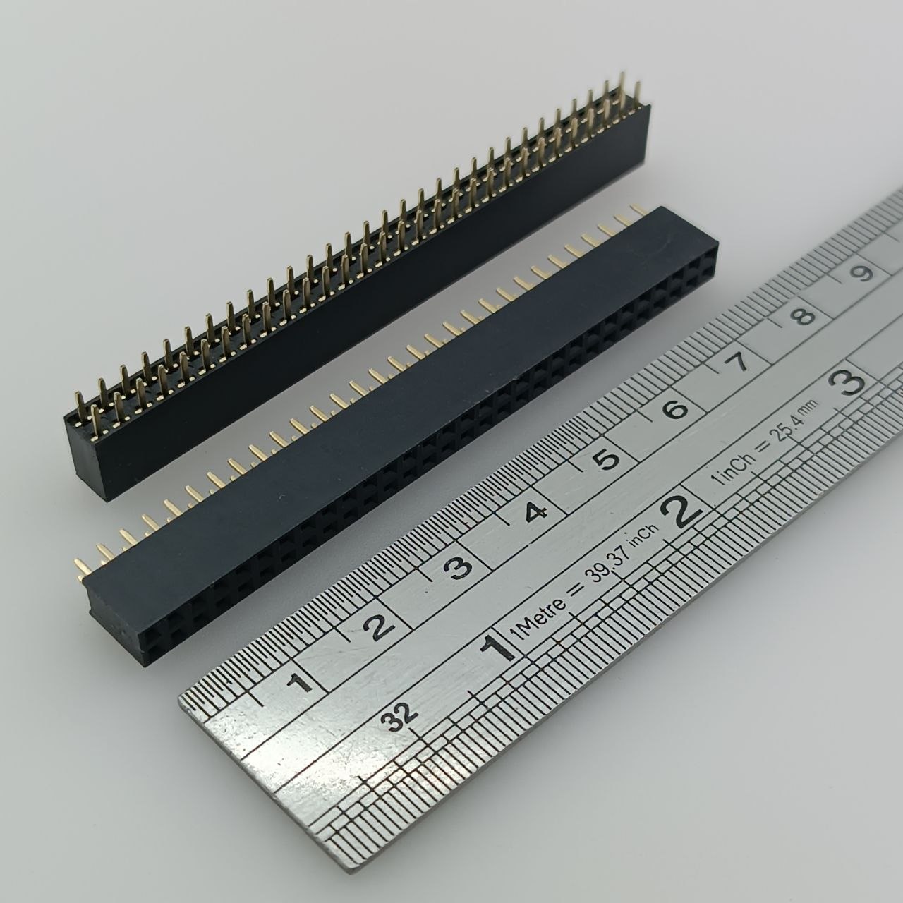 Pin-header-2x30-2.54mm-female پین هدر مادگی 2x30 سایز 2.54 میلی متر - تصویر 1